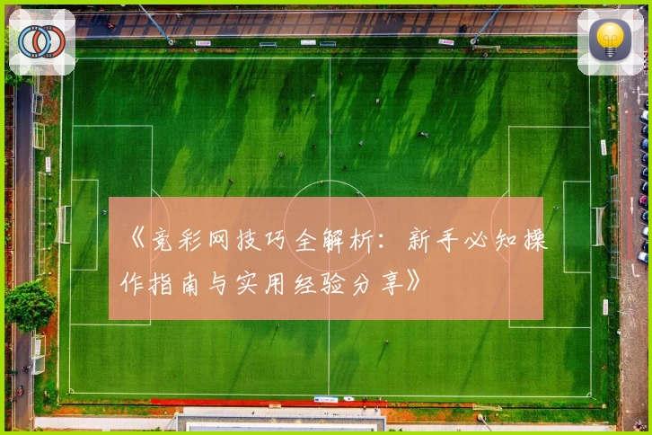 《竞彩网技巧全解析：新手必知操作指南与实用经验分享》